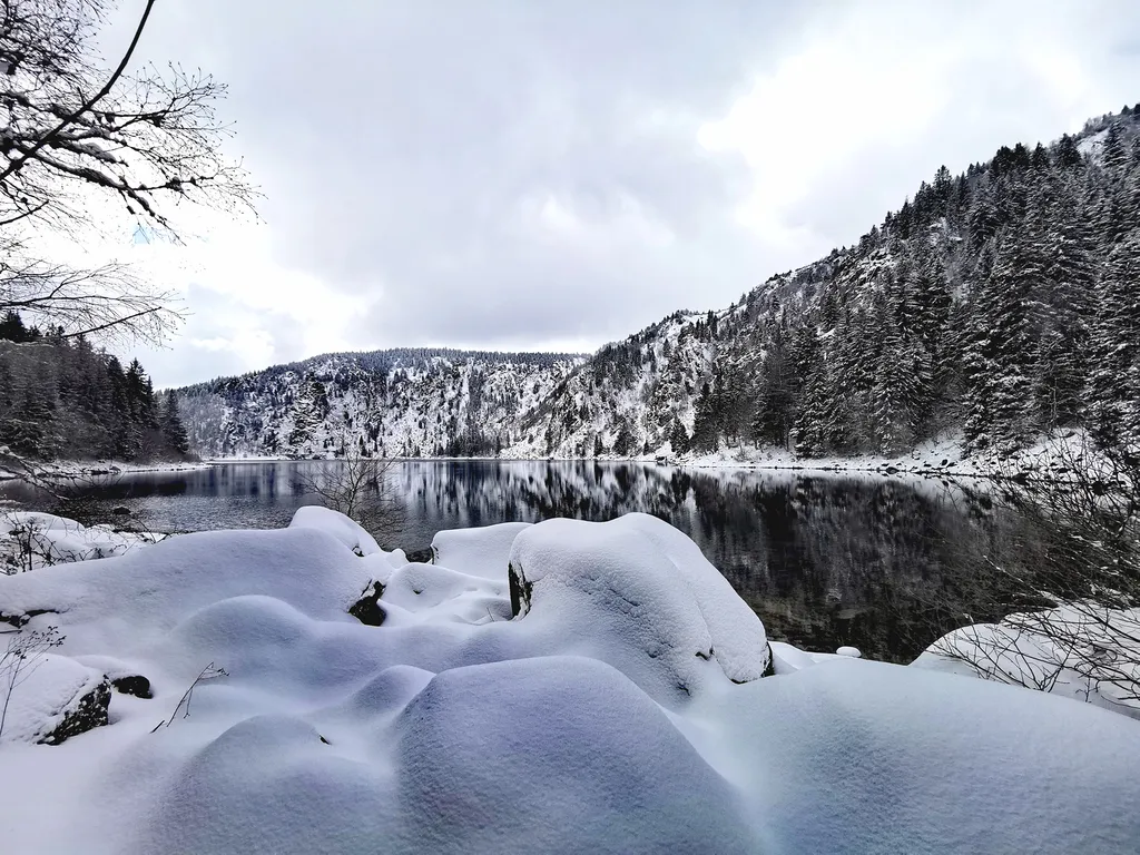 Lac Blanc in winter