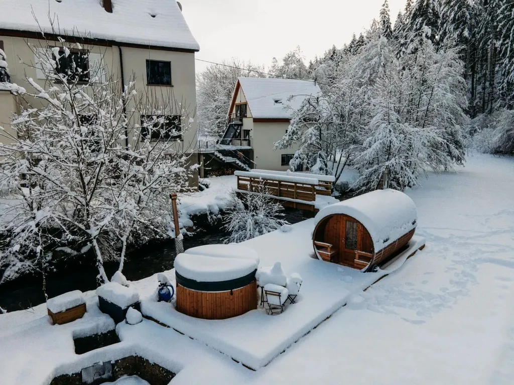 The Finnish Cocoon, with private Nordic spa and a warming meal, for a getaway in Alsace
